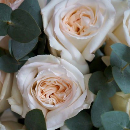 Нежный букет из 9 роз White O’Hara