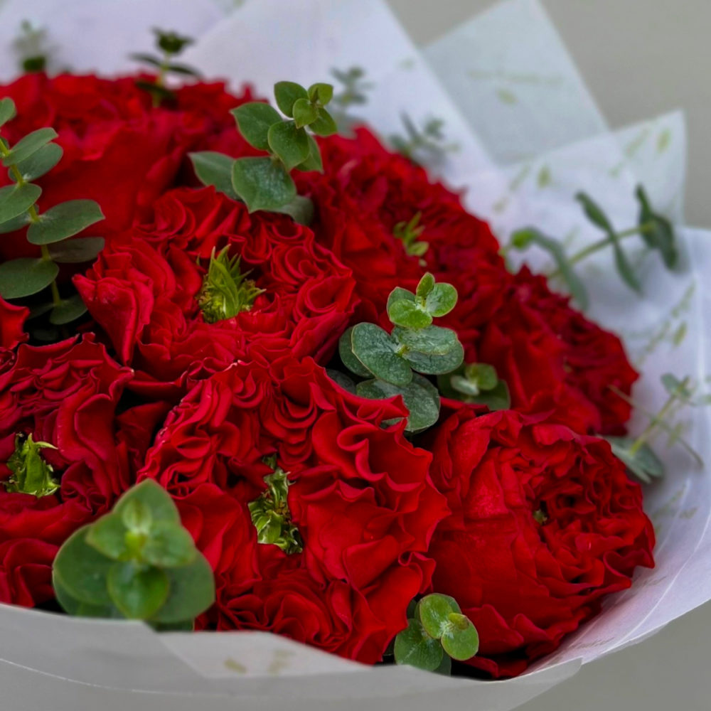 красные розы, значение красных роз, сорта красных роз, Red Eye (Рэд Ай) сорт роз описание, букет из красных роз” width=