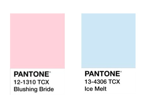 трендовые цвета свадебной флористики 2024, пастельная гамма для свадебной флористики, пастельные цвета для свадьбы пантон, pantone blushing bride, ice melt